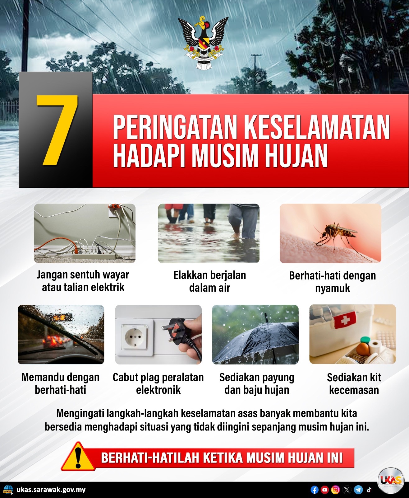 Peringatan Keselamatan Hadapi Musim Hujan