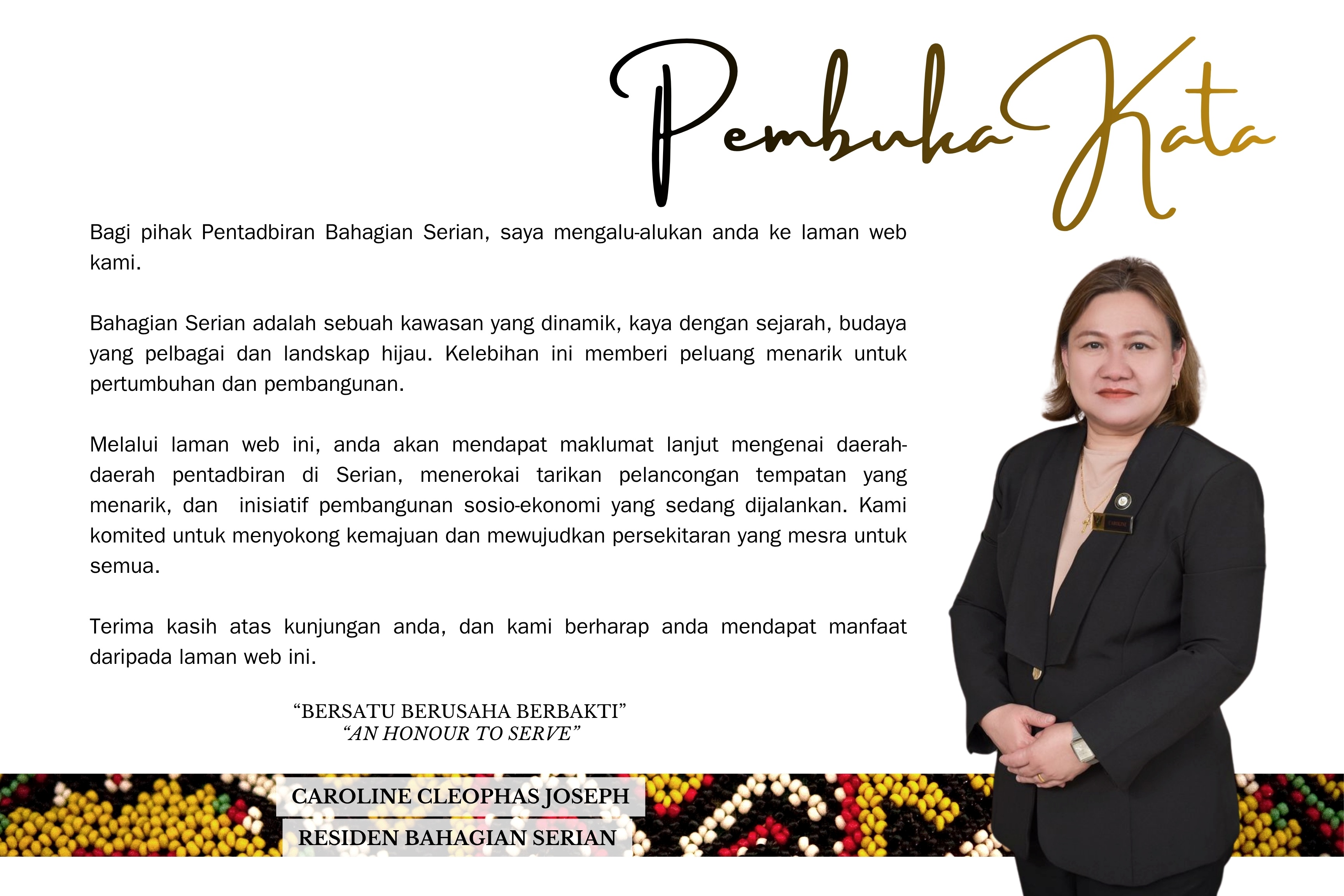 Pembuka Kata- Caroline Cleophas Joseph