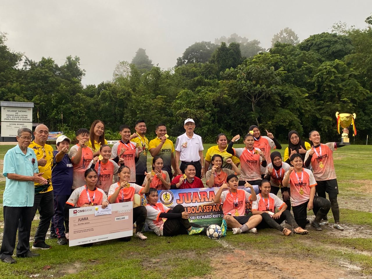 Kedup women footballers triumphant in Datuk Seri Richard Riot Jaem Cup tourney
