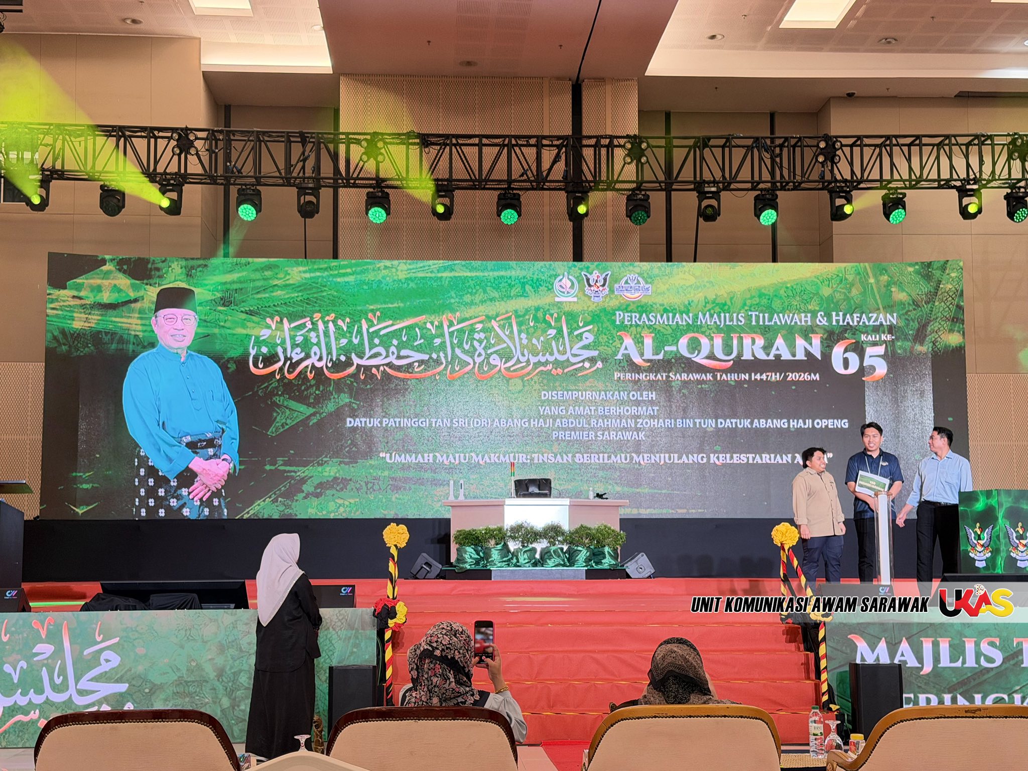 Raptai Majlis Perasmian Tilawah & Hafazan Al-Quran Peringkat Sarawak Kali Ke-65 Tahun 1447H/2026M Berjalan Lancar
